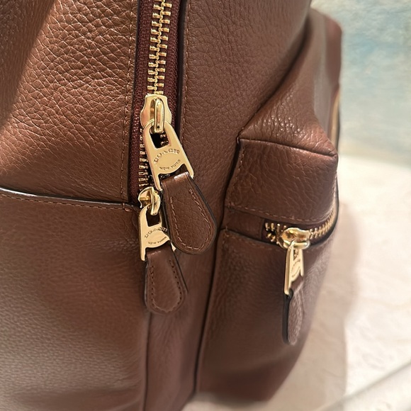 Coach Charlie Leather Backpack Tan color - Picture 3 of 11